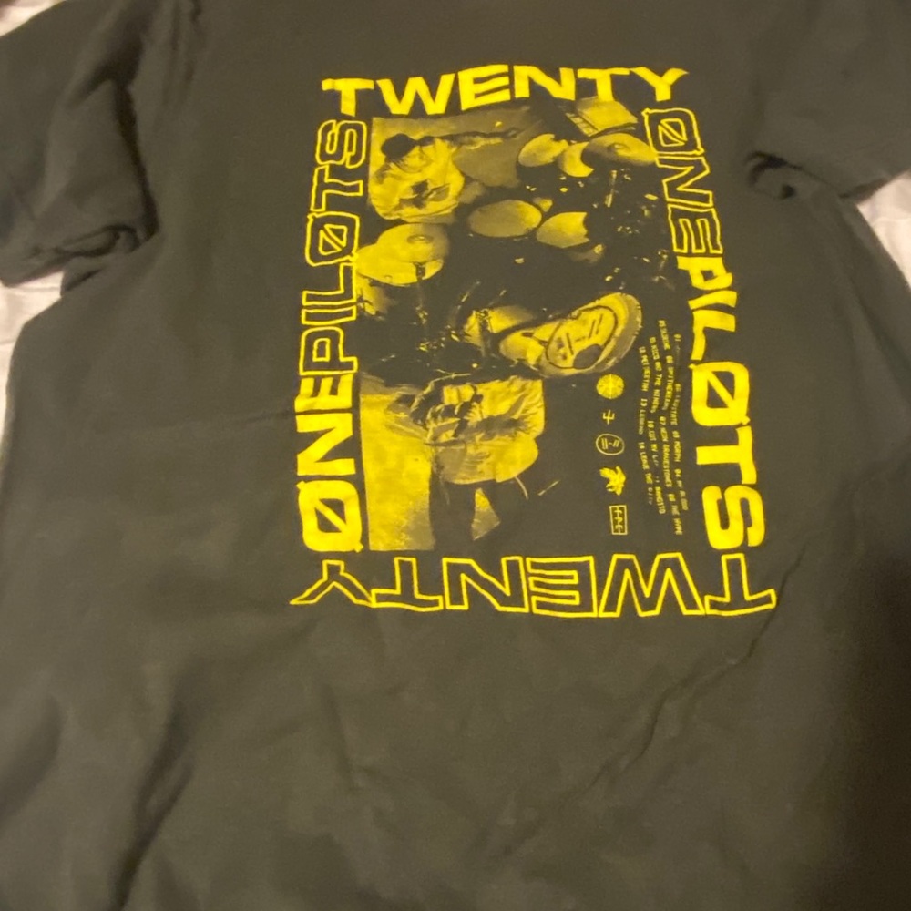 Twenty one pilots trench yellow stage shirt